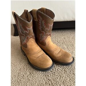 Ariat Men's Size 6 Brown Leather Work Western
Cowboy Boots Style 10007635